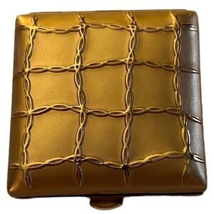NEW Estée Lauder Vintage Gold Chainlink Lucidity Pressed Powder Lucidity Compact